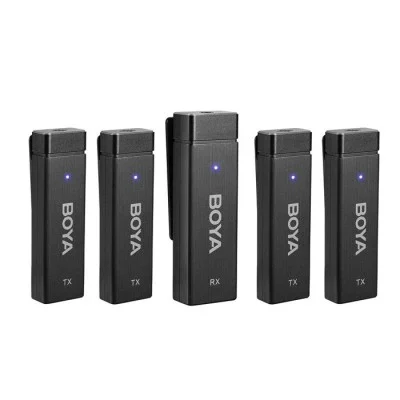 BOYA 4Tx+1Rx That Can Allow 4Persons Recording At The Same Time - Black